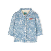 Graphic Print Denim Jacket